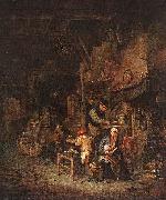 adriaen van ostade, Interior with a Peasant Family